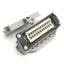 Used Harting Han 24 E-F Female Connector 24 Pin, 500V 15A w/ Plastic Latch Housing