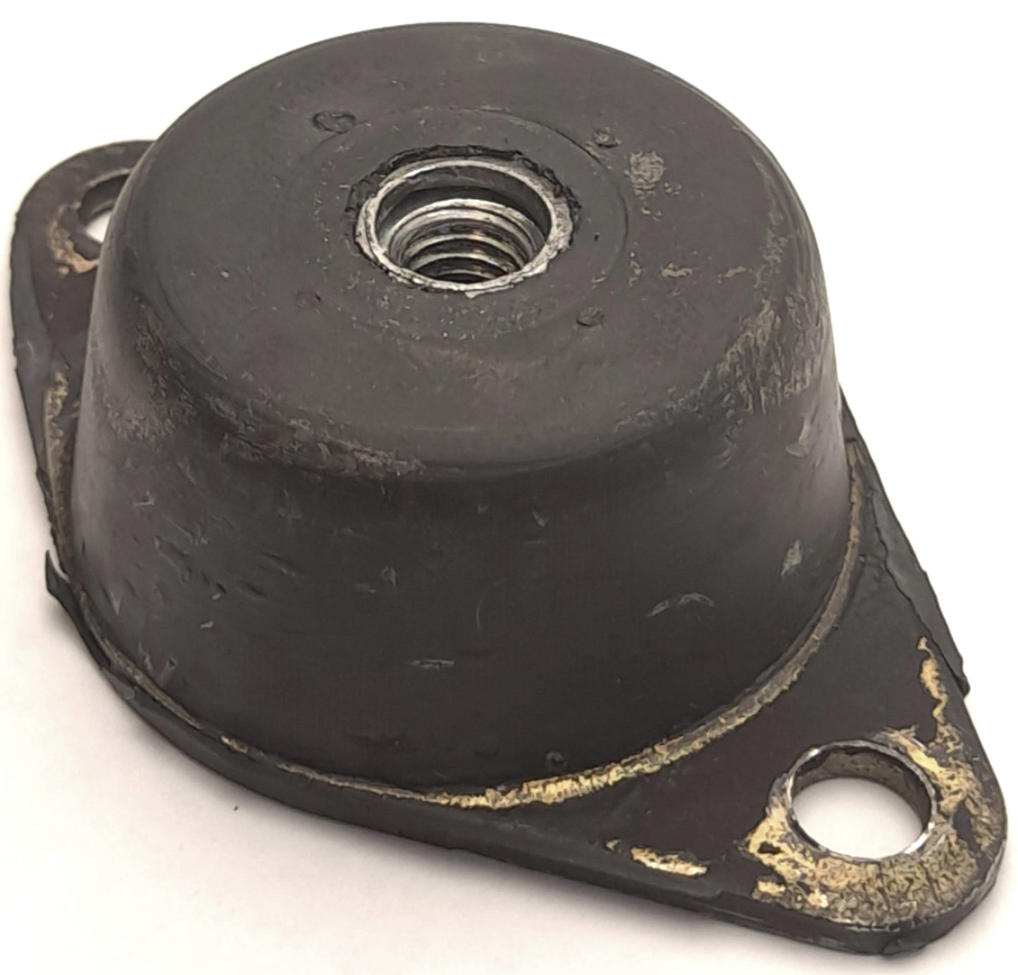 Used Lot of 2 1" Thread Vibration Damping Mounts, 130lbs, 40A Hardness, 2-Bolt Mount