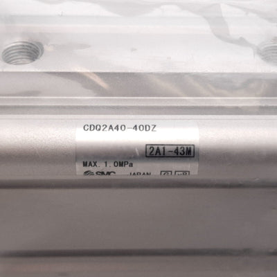New SMC CDQ2A40-40DZ Compact Cylinder, Bore: 40mm, Stroke: 40mm, 1.0MPa, Rc1/8