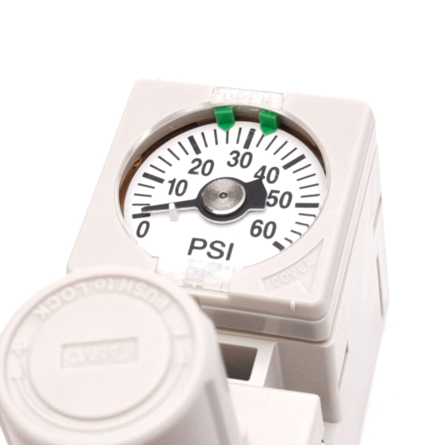 New SMC ARM10F4-06G-7Z Compact Manifold Regulator, Supply: 145psi, Set: 7-50psi