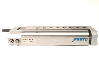 Used Festo DGSL-6-50-P1A Mini Slide Linear Actuator 8mm Bore 50mm Stroke M3 .15-.8MPa