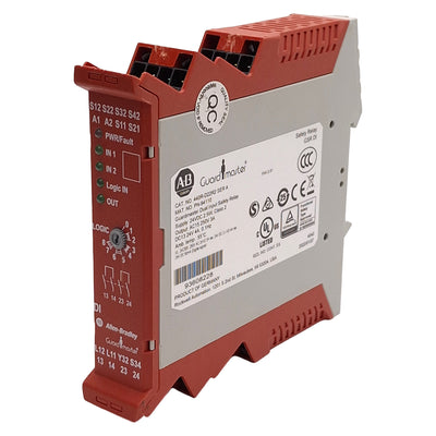 Used Allen Bradley 440R-D22R2 GSR DI Dual-Channel Safety Relay *Connector, DIN*