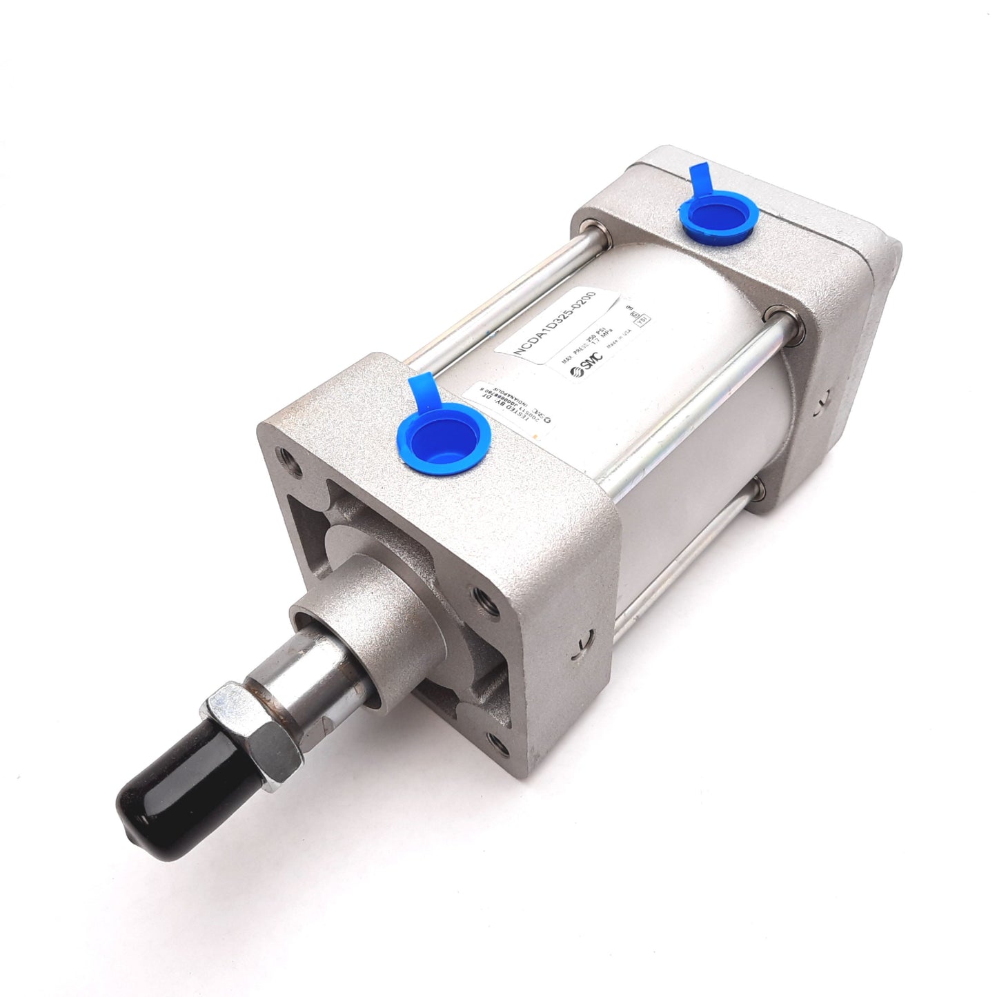 New SMC NCDA1D325-0200 Pneumatic Cylinder, Bore: 3.25", Stroke: 2", 250psi, 1/2" NPT