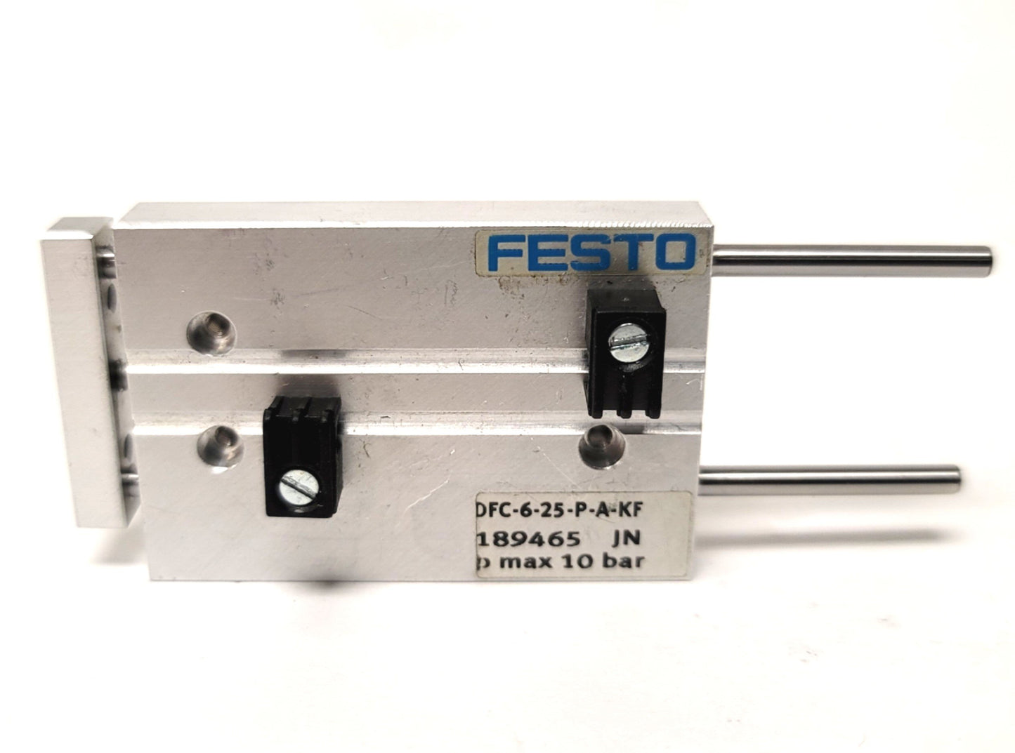Used Festo DFC-6-25-P-A-KF Mini Guided Cylinder 6mm Bore 25mm Stroke M3, 0.15-1MPa
