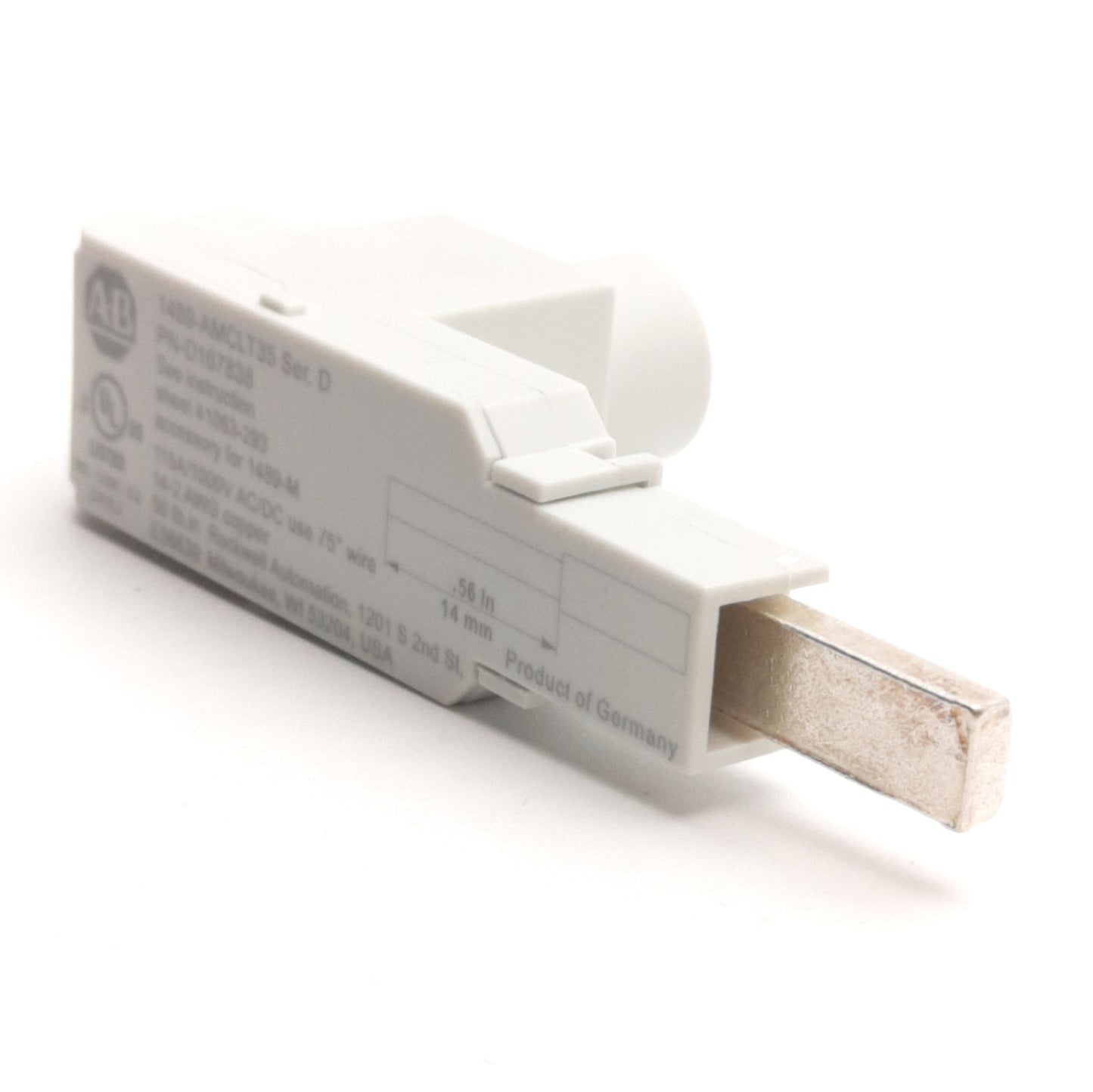 New – Open box Allen Bradley 1489-AMCLT35 Ser. D MCB Bus Bar Terminal Power Feed Lug 35mm