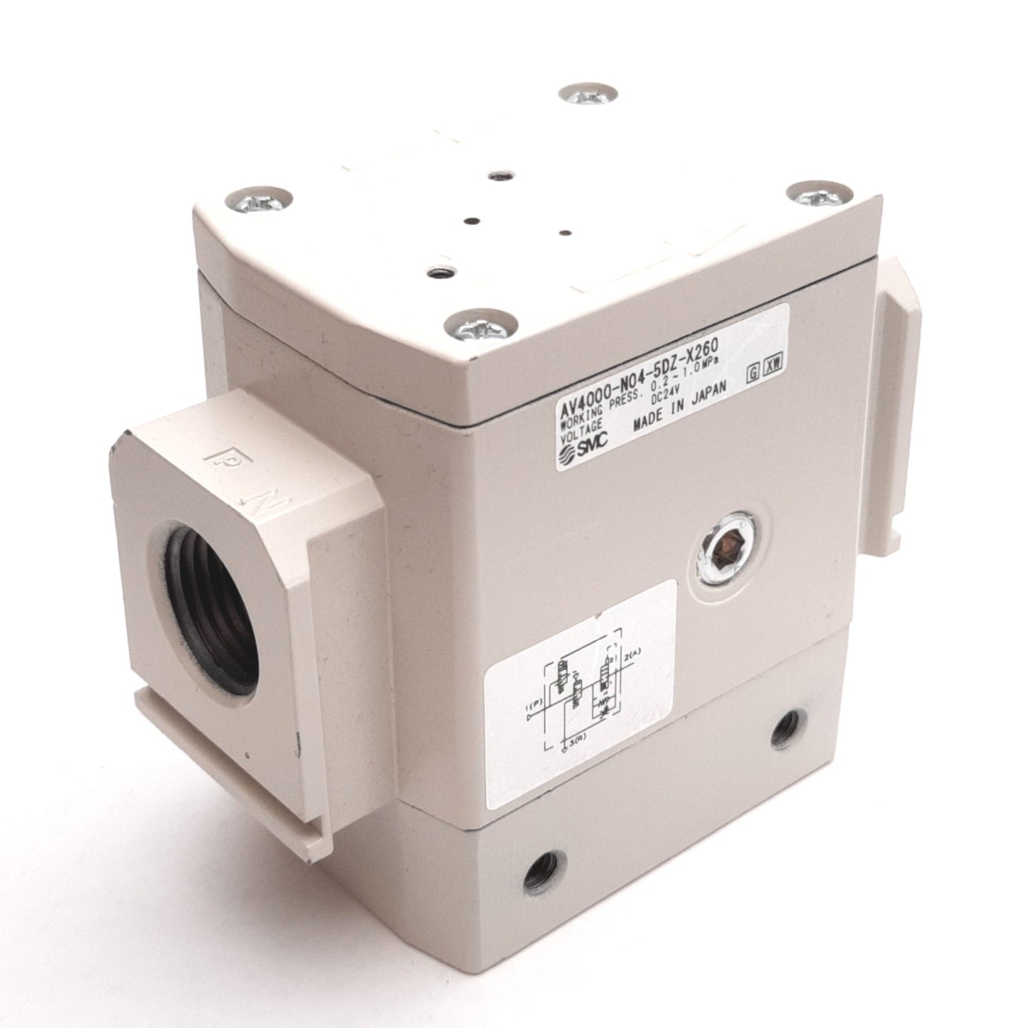 New – Open box SMC AV4000-N04-5DZ-X260 Soft Start Valve, 0.2-1.0MPa, 1/2" NPT, *Missing Coil*