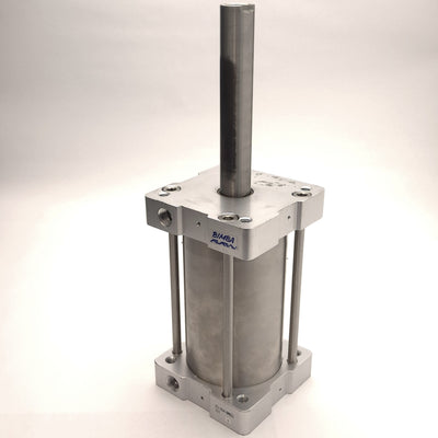 Used Bimba FS-704-BMEE1 Flat-1 Pneumatic Cylinder, 3" Bore, 4" Stroke, Double-Acting
