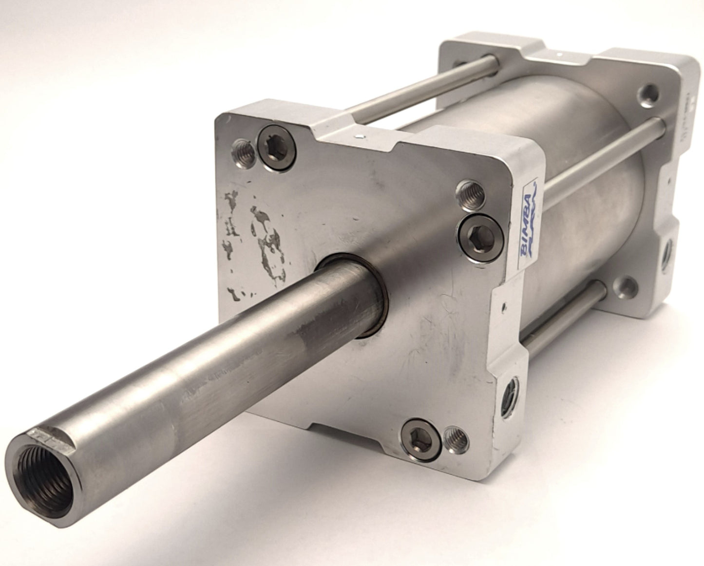 Used Bimba FS-704-BMEE1 Flat-1 Pneumatic Cylinder, 3" Bore, 4" Stroke, Double-Acting
