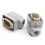 Used Lot of 2 ILME CSEM-06 & 23468 Male Connectors, 6-Pin, 16A 500V, Size: 44.27