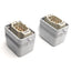 Used Lot of 2 ILME CSEM-06 & 23468 Male Connectors, 6-Pin, 16A 500V, Size: 44.27