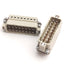 Used Lot of 2 ILME CDAM 16 N Male Inserts, 16-Poles, 250V 16A, Size: 66.40