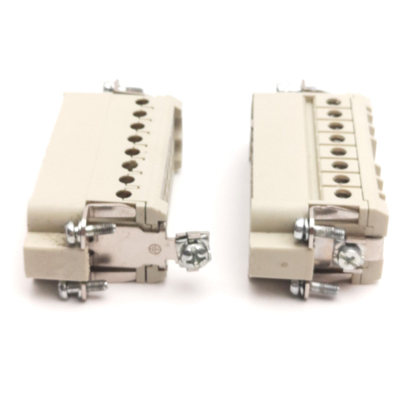 Used Lot of 2 ILME CDAM 16 N Male Inserts, 16-Poles, 250V 16A, Size: 66.40