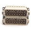 Used Lot of 2 ILME CDAM 16 N Male Inserts, 16-Poles, 250V 16A, Size: 66.40