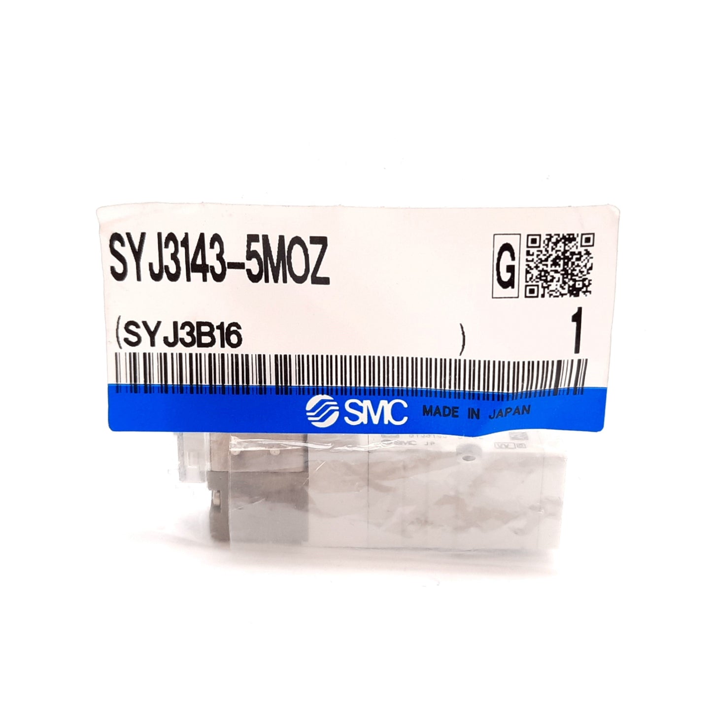 New SMC SYJ3143-5MOZ Solenoid Valve, 2-Position 5-Port, 24VDC, 0.15-0.7MPa