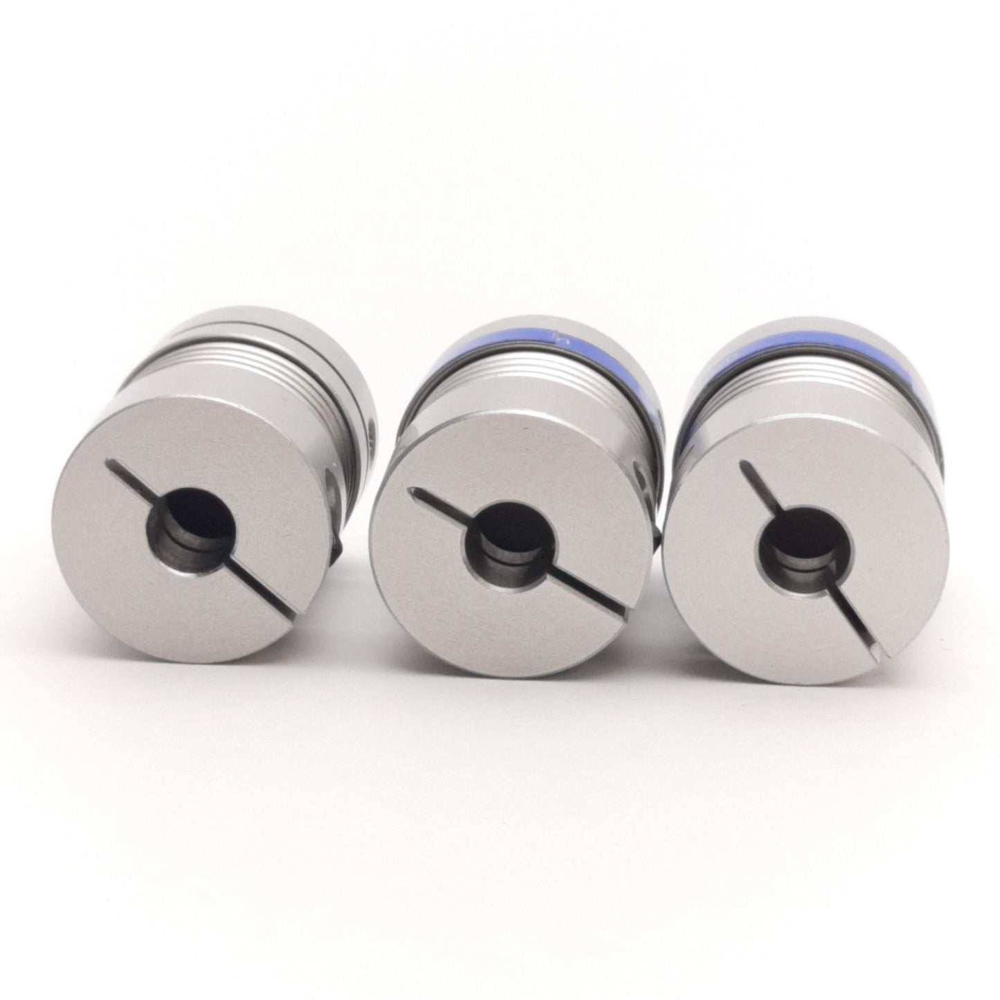 Used Lot of 3 Gerwah DKN15-5mm-1/4" Metal Bellows Coupler 5mm x 1/4" Bore, 20mm OD