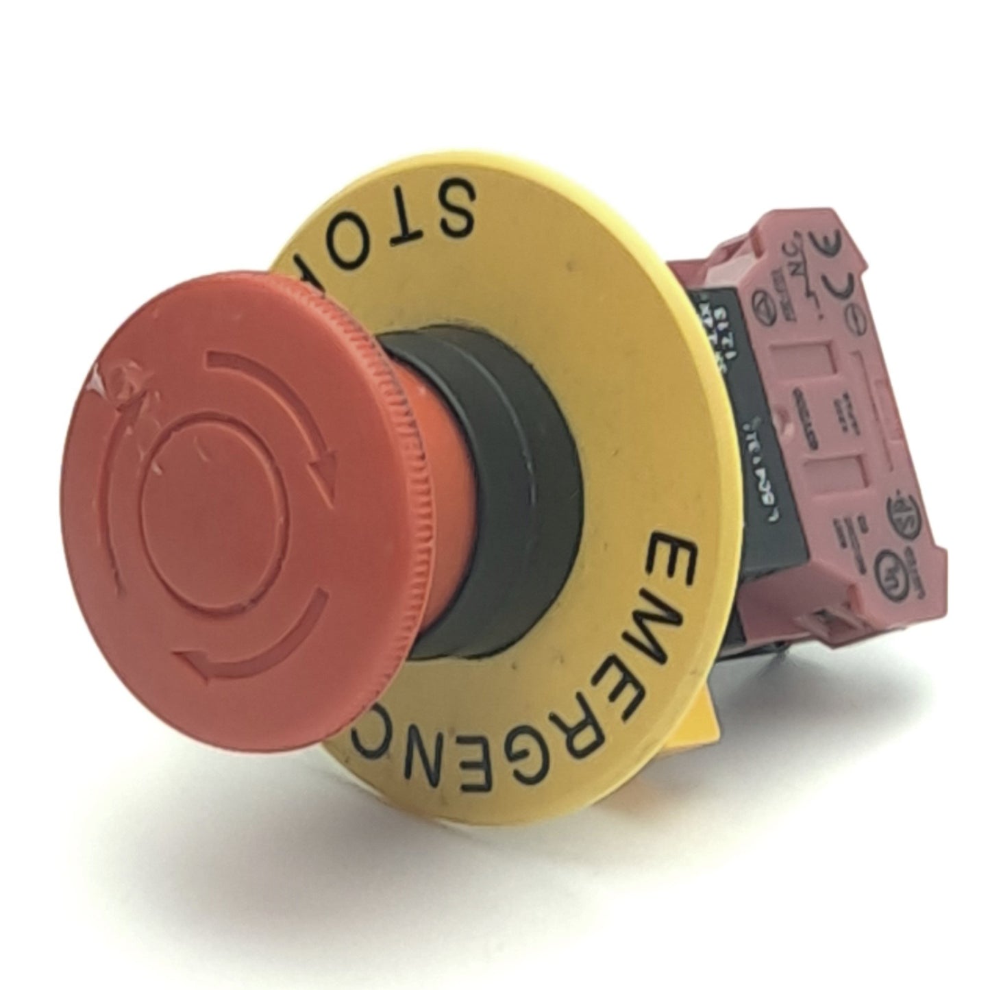 Used Idec HW1B-V4F01-R Emergency Stop Push-Twist Button Switch w/HW-F01 N.C. Contact