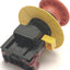 Used Idec HW1B-V4F01-R Emergency Stop Push-Twist Button Switch w/HW-F01 N.C. Contact