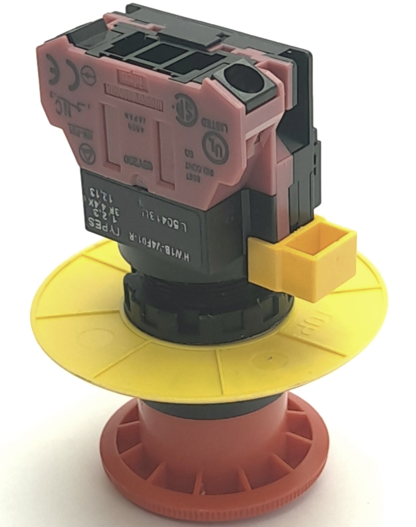 Used Idec HW1B-V4F01-R Emergency Stop Push-Twist Button Switch w/HW-F01 N.C. Contact