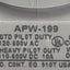 Used Lot of 2 Idec APW199-A-120V Pilot Light, 120VAC/DC, 10A, 22mm Size, Amber Lens