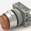 Used Lot of 2 Idec APW199-A-120V Pilot Light, 120VAC/DC, 10A, 22mm Size, Amber Lens