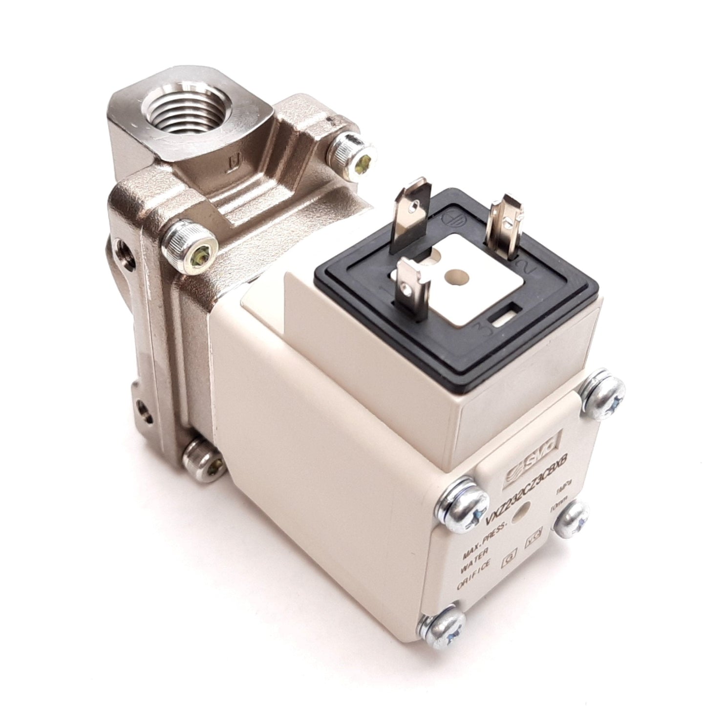 New SMC VXZ232CZ3CBXB Solenoid Valve, 2-Port N/C, 110VAC, 1.0MPa, 1/4" NPT