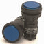 Used Lot of 2 Idec HW1P-1FQD-S-24 Blue Pilot Light, Round Flush Lens, 24VAC/DC, 22mm