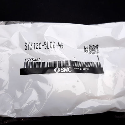 New SMC SY3120-5LOZ-M5 Solenoid Valve, 2-Position 5-Port, 24VDC, 0.15-0.7MPa, M5x0.8