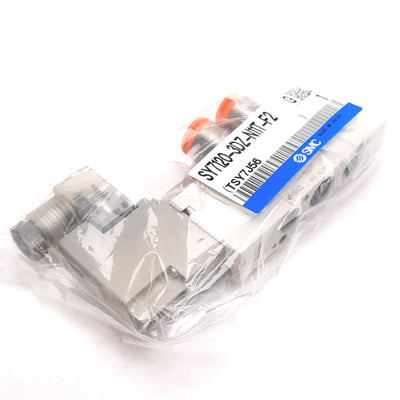 New SMC SY7120-3DZ-N11T-F2 Solenoid Valve, 2-Position 5-Port, 110VAC, 0.15-0.7MPa