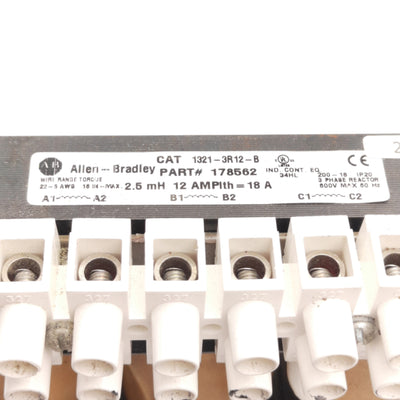 Used Allen Bradley 1321-3R12-B / 178562 Power Conditioner, 2.5mH Inductance, 12A 600V