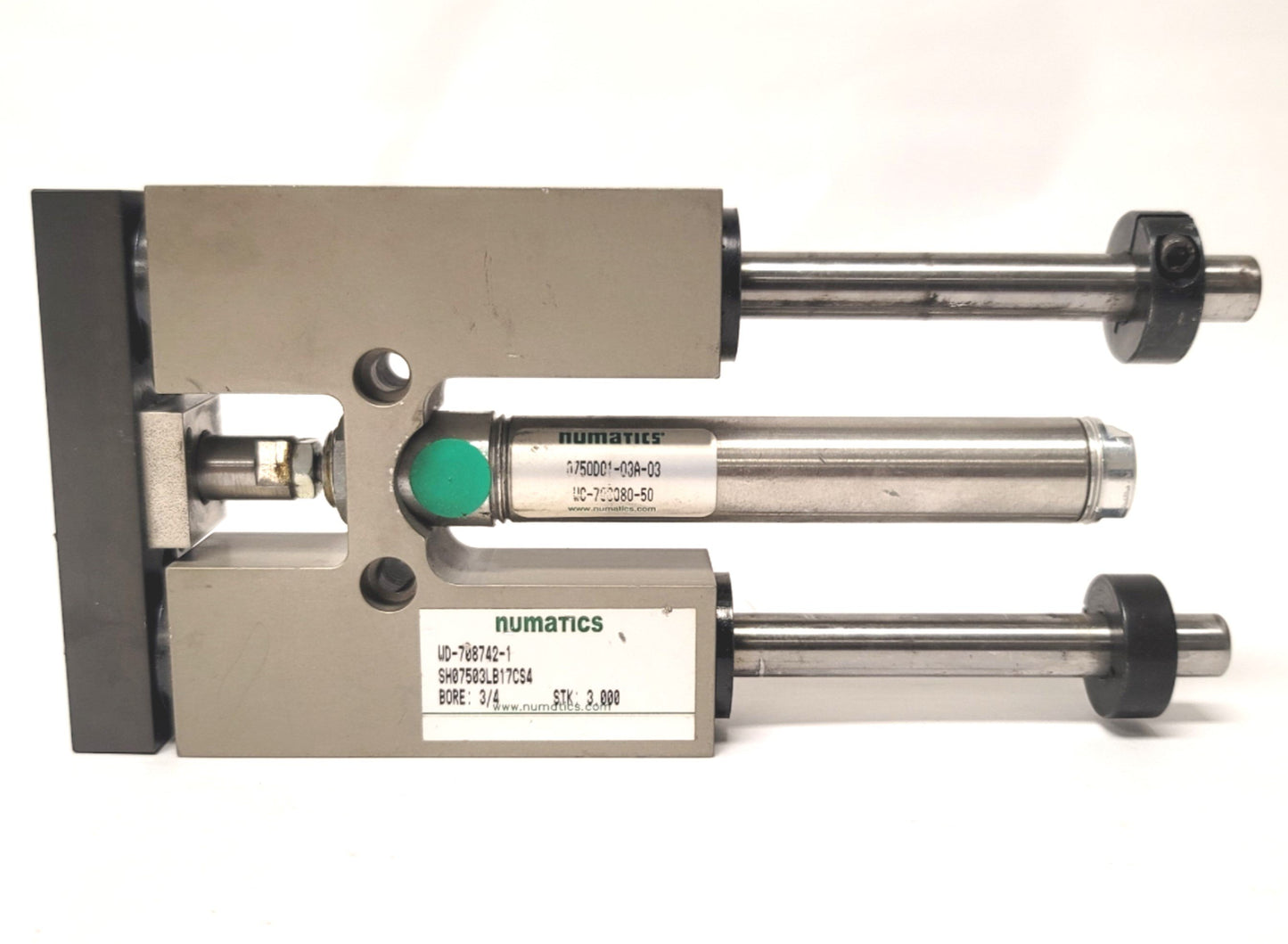 New – Open box Numatics SH07503LB17CS4 Guided Thrust Cylinder 3/4" Bore, 3" Stroke, 1/8"NPT