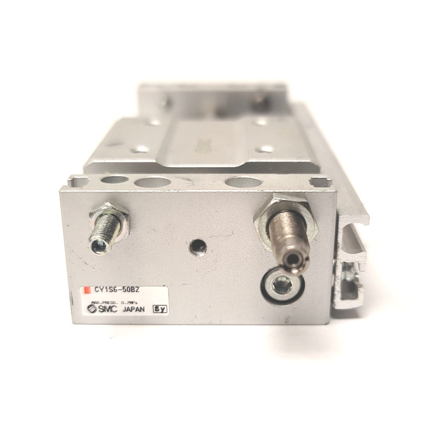 Used SMC CY1S6-50BZ Rodless Guided Actuator Cylinder 6mm Bore, 50mm Stroke, M3 Ports