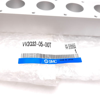New SMC VV2Q32-05-00T Solenoid Valve Manifold, 5-Station, Ports: 3/8" NPT