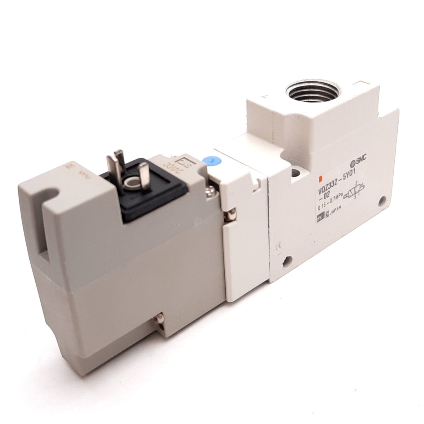 New SMC VQZ332-5YO1-02 Solenoid Valve, 2-Position 3-Port, 24VDC, 0.15-0.7MPa, Rc1/4