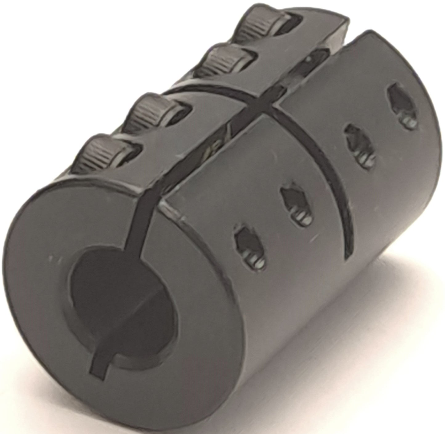 Used Ruland CLX-6-6-F One-Piece Clamp Coupling, .375" Bore, 7/8" OD, 1-3/8" Length
