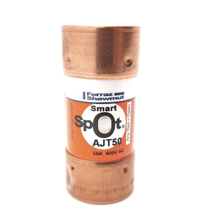 New Merson Ferraz Shawmut AJT50 Smart Spot Fuse Class J 50A 600VAC 400VDC