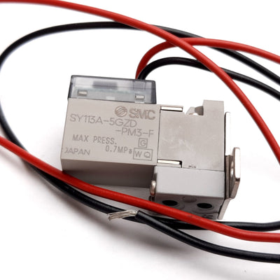 New SMC SY113A-5GZD-PM3-F Solenoid Valve, 2-Position 3-Port, 24VDC, 0.7MPa, M3x0.5