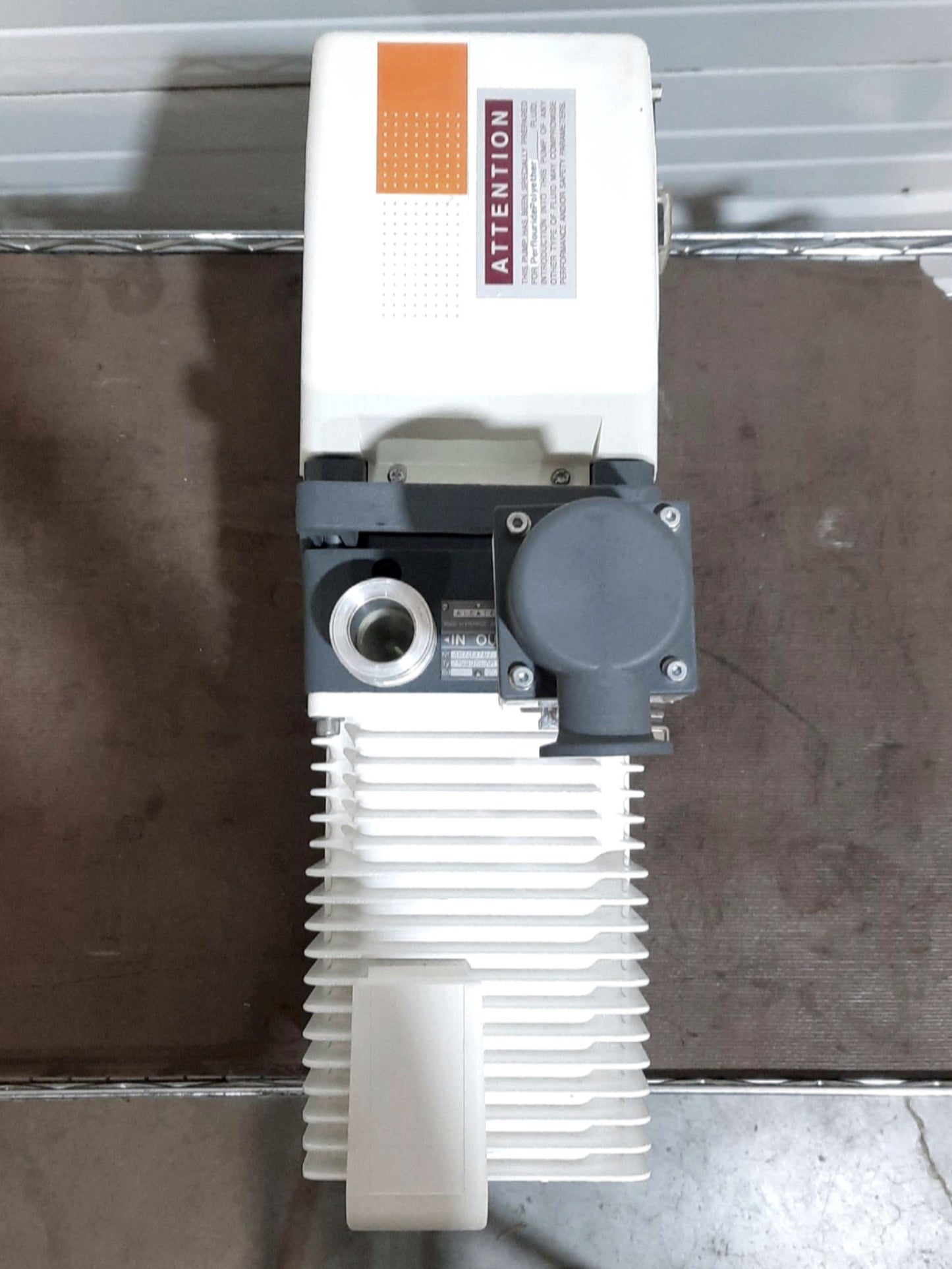 Used Alcatel 215SDMLAM Rotary Vane Vacuum Pump 18m³/h NW25 120VAC *PFPE Oil*