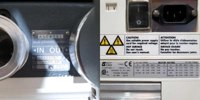 Used Alcatel 215SDMLAM Rotary Vane Vacuum Pump 18m³/h NW25 120VAC *PFPE Oil*