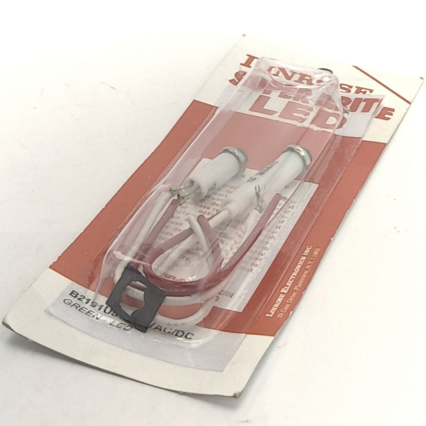 New Lot of 2 Linrose B2191U5-24V Green LED Indicator Lights, 24V, 5/16" Dia. Mount