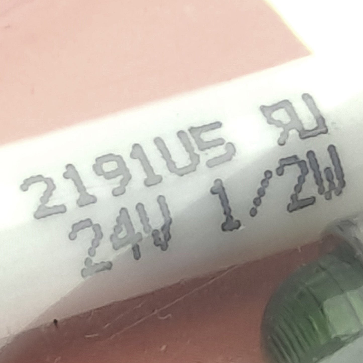 New Lot of 2 Linrose B2191U5-24V Green LED Indicator Lights, 24V, 5/16" Dia. Mount