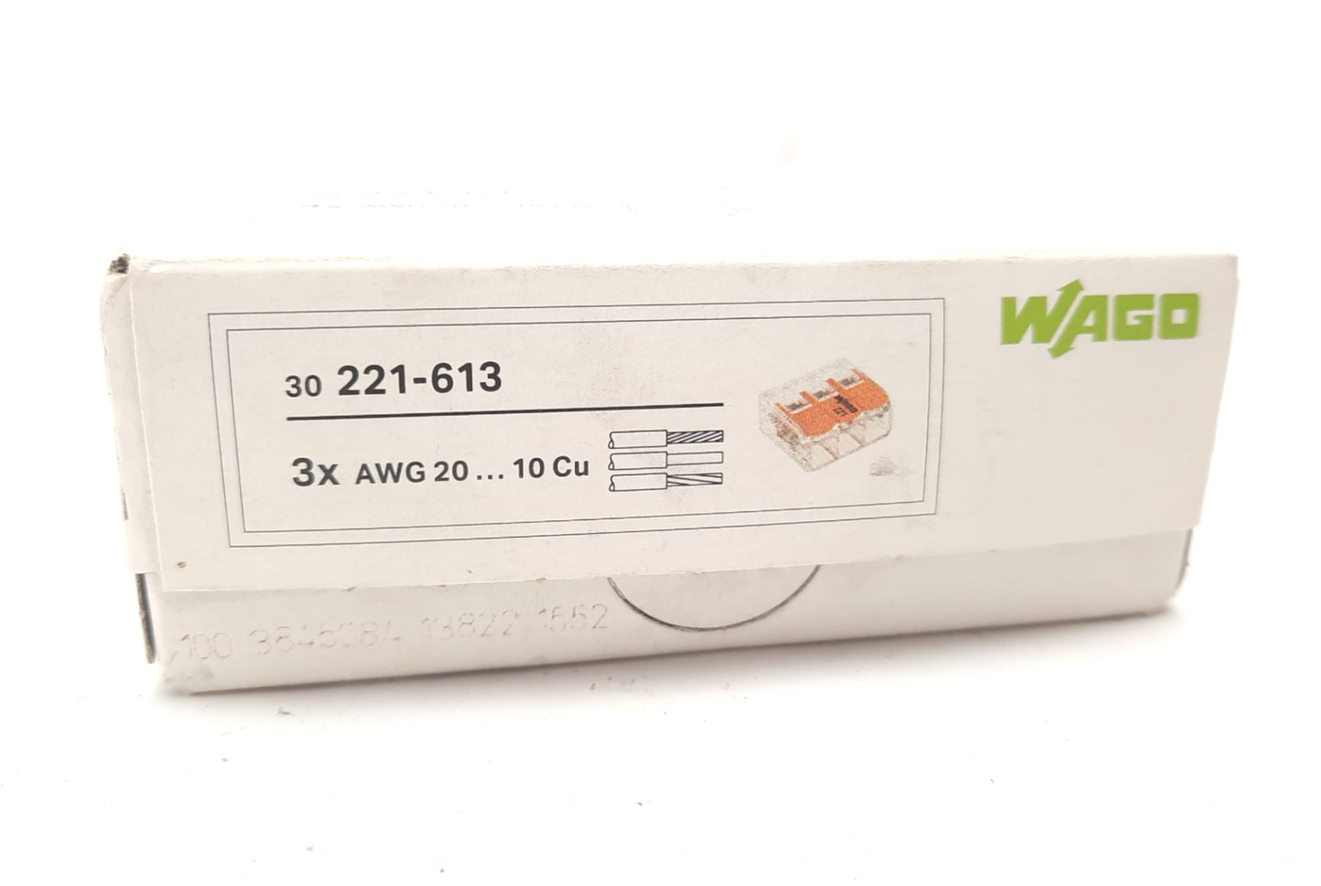 New Lot of 30 Wago 221-613 Lever Nuts Pluggable Terminal Block 3 Position 20AWG 41A