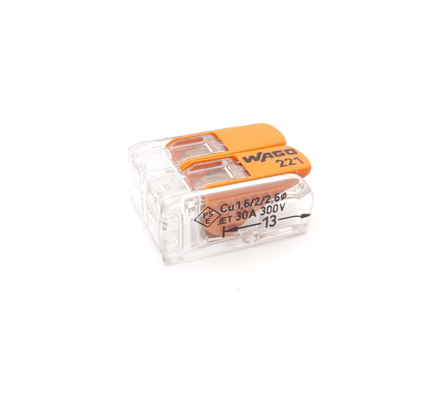New Lot of 30 Wago 221-612 Lever Nuts Pluggable Terminal Block 2Position 20AWG 41A