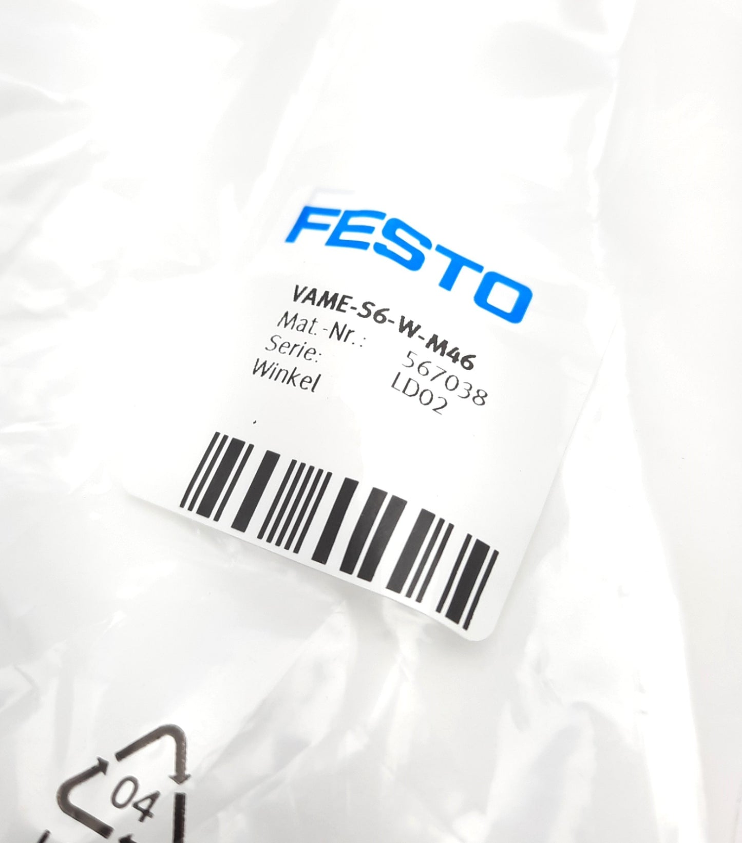 New Lot of 5 Festo VAME-S6-W-M46 Steel Mounting Bracket M4-M6 Holes