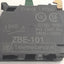 Used Telemecanique ZBE-102 (x2) ZBE-101 (x1) E-Stop Switch w/ PA6 Switch Guard, 600V
