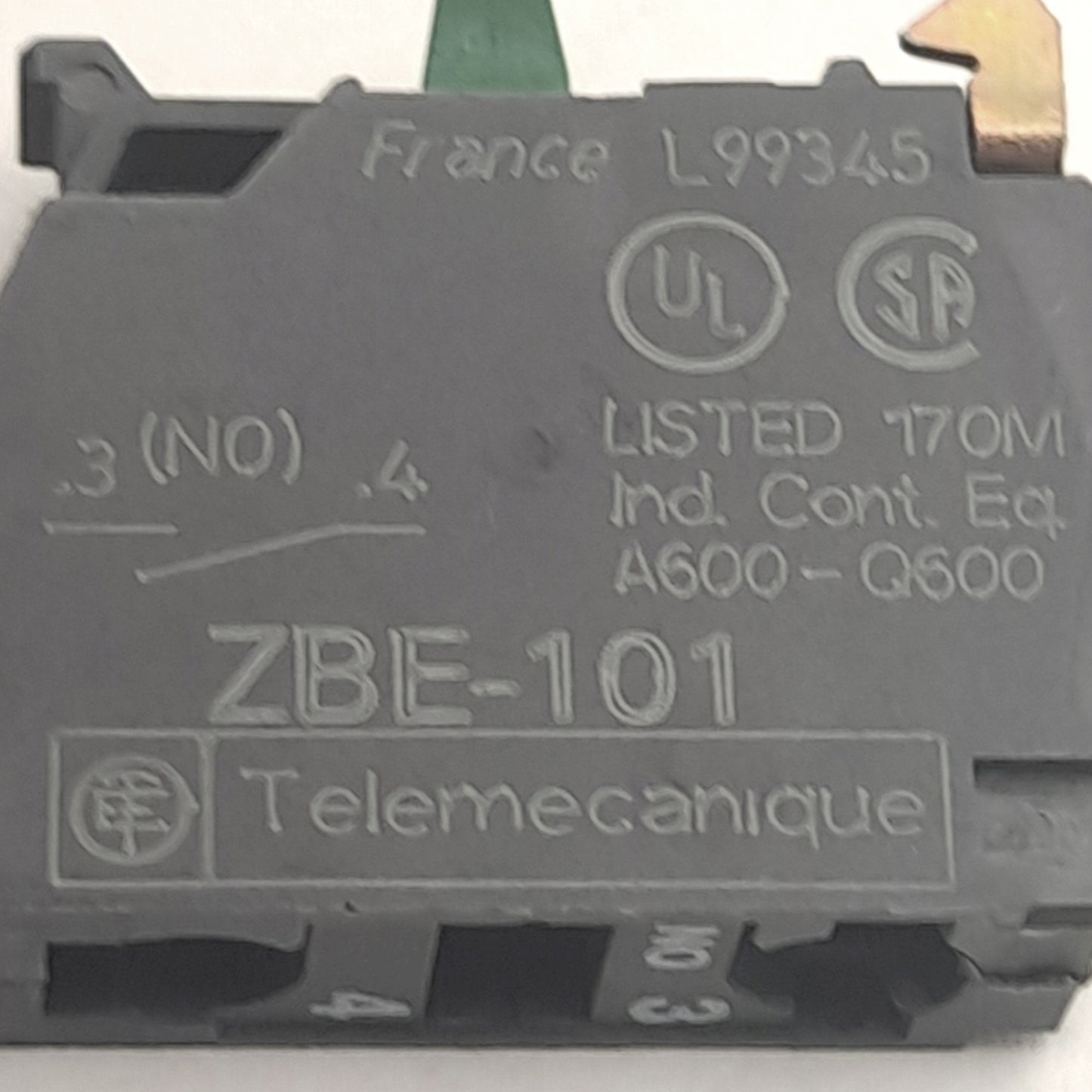 Used Telemecanique ZBE-102 (x2) ZBE-101 (x1) E-Stop Switch w/ PA6 Switch Guard, 600V