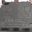 Used Telemecanique ZBE-102 (x2) ZBE-101 (x1) E-Stop Switch w/ PA6 Switch Guard, 600V