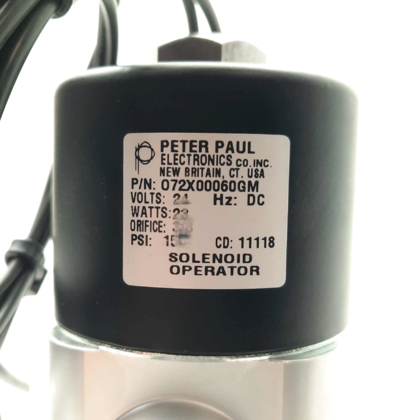 Used Agilent L9942-306 Vacuum Solenoid Valve 2-Way NC 3/8" Orifice NW25 150PSI 24VDC