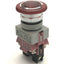 Used Idec AVLW49902D-R-24V Red LED Pushbutton, 24V AC/DC, 10A, 2NC Contact Block