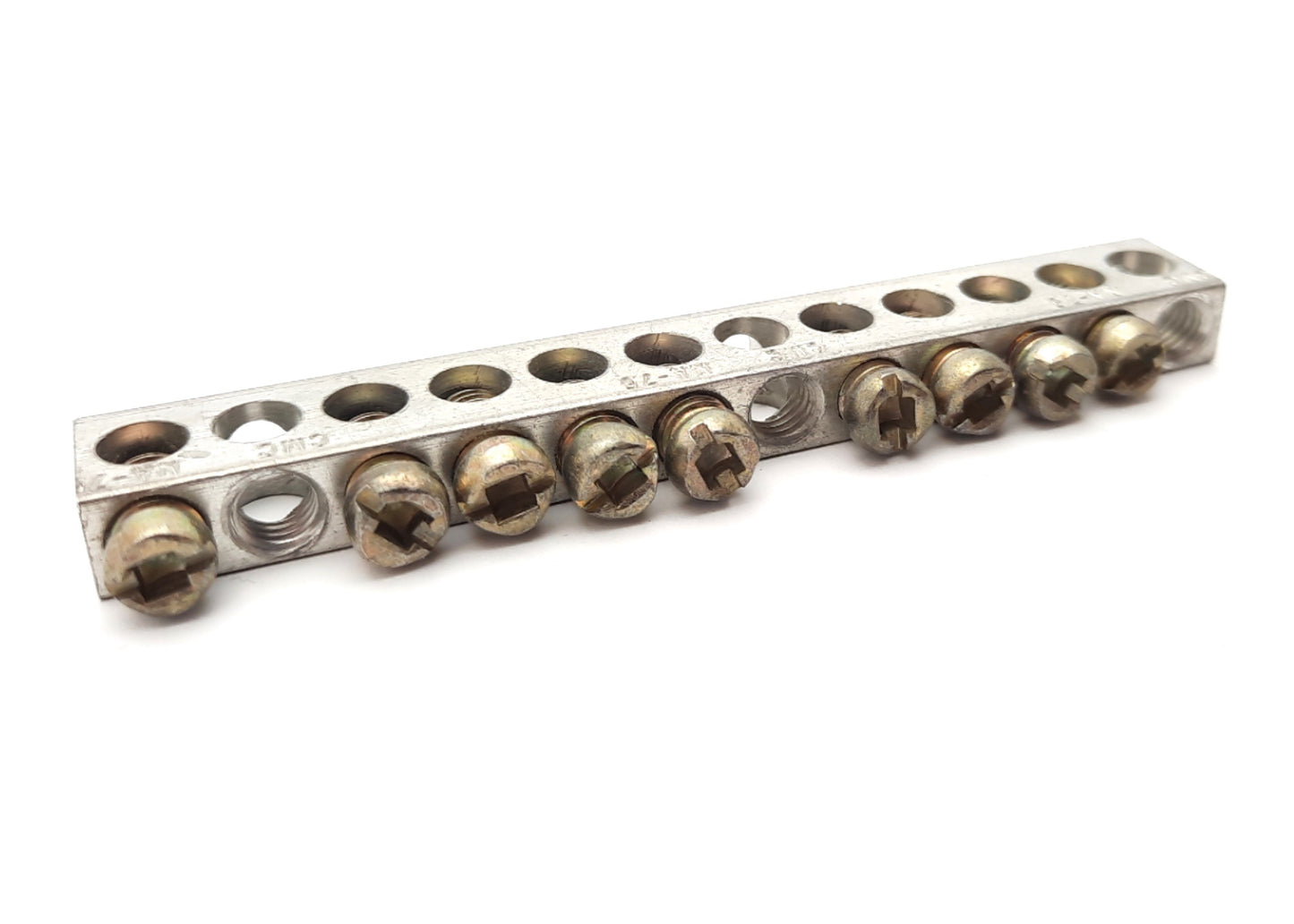 Used Lot of 8 CMC NA-75B Terminal Ground Bar 12 Positions 4-14 CU9AL