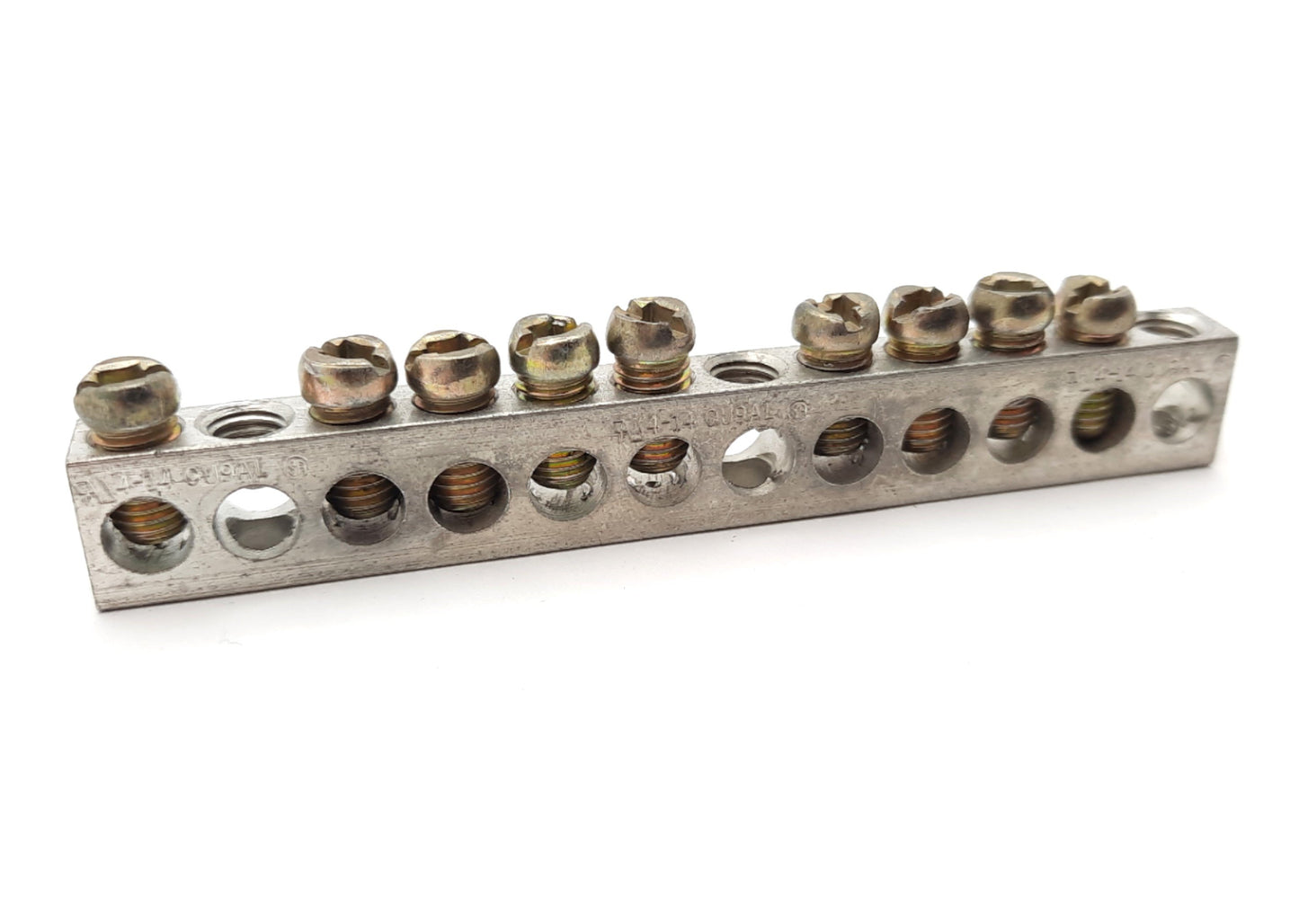 Used Lot of 8 CMC NA-75B Terminal Ground Bar 12 Positions 4-14 CU9AL